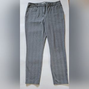 Ankle plaid pants, size 10